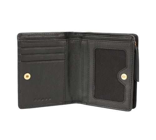 Кошелёк Cross Monaco Black, кожа наппа, гладкая, цвет чёрный, 11 x 9 x 2,5 см