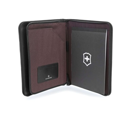 Папка для планшета VICTORINOX Lexicon Professional Reforma, с блокнотом, чёрная, нейлон, 28x3x35 см