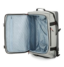Сумка на колесах TORBER РИТМ, серый, полиэстер 900D с PU покрытием, 74 х 42 х 31 см, 80 л