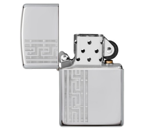 Зажигалка ZIPPO Classic с покрытием High Polish Chrome, латунь/сталь, серебристая, 36x12x56 мм