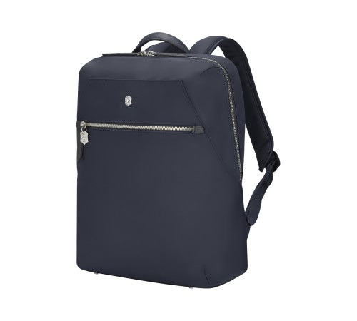 Рюкзак VICTORINOX Victoria Signature Compact Backpack, синий, нейлон/кожа, 30x16x38 см