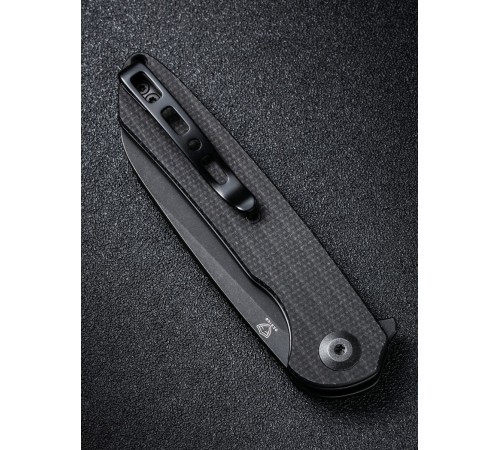 Складной нож SENCUT Kyril 9Cr18MoV Steel Black Stonewashed Handle Black Micarta