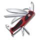 Нож перочинный VICTORINOX RangerGrip 58 Hunter, 130 мм, 13 функций, с фиксатором, красный с чёрным