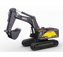 Радиоуправляемый экскаватор HUI NA TOYS, серый 2.4G 22CH 1/14 RTR
