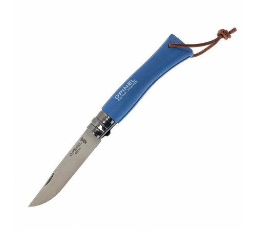 Набор-дисплей 60 шт: нож Opinel №7, нержавеющая сталь, голубой/оранжевый/зеленый/фиолетовый, 001723