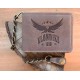 Бумажник KLONDIKE «Harry Eagle», натуральная кожа в коричневом цвете, 12,5 х 10 см