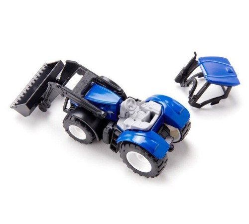 Трактор Siku 1396 New-Holland TTV 7150, с фронтальным погрузчиком, синий