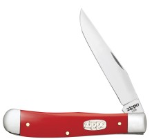 Нож перочинный ZIPPO Red Synthetic Smooth Trapper, 105 мм, красный + ЗАЖИГАЛКА ZIPPO 207
