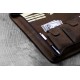 Папка для документов KLONDIKE «Ben», натуральная кожа в темно-коричневом цвете, 33 х 22,5 х 2,5 см