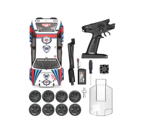 Радиоуправляемая машина для дрифта MJX Hyper Go 14302 Lancia Delta Brushless 4WD 2.4G LED 1/14 RTR