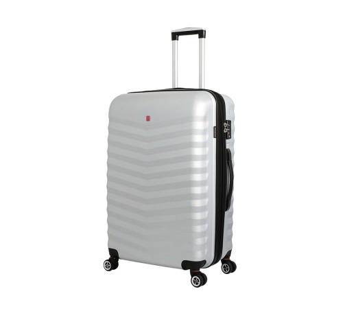 Чемодан SWISSGEAR FRIBOURG, серебристый, АБС-пластик, 45x27x66 см, 64 л