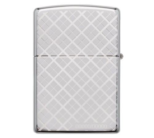 Зажигалка ZIPPO 600 Million с покрытием High Polish Chrome, латунь/сталь, серебристая, 38x13x57 мм