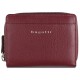 Кошелёк женский BUGATTI Lady Top, на молнии, красный, натуральная воловья кожа, 12х2,5х9 см