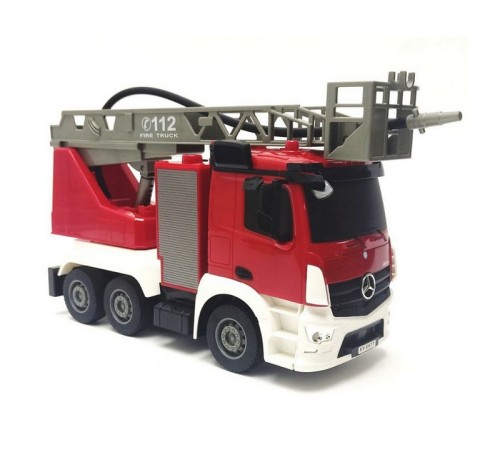 Радиоуправляемая пожарная машина Double Eagle Mercedes-Benz ANTOS 1/26 2.4G брызгает водой RTR