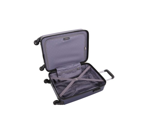 Чемодан SWISSGEAR BROSS, синий, АБС-пластик, 37,5x23x55 см, 39 л