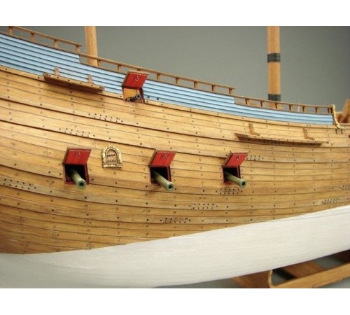 Сборная картонная модель Shipyard флейт Schwarzer Rabe (№39), 1/96