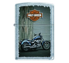 Зажигалка ZIPPO Harley-Davidson®, с покрытием Street Chrome™, латунь/сталь, серебристая, 38x13x57 мм