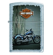 Зажигалка ZIPPO Harley-Davidson®, с покрытием Street Chrome™, латунь/сталь, серебристая, 38x13x57 мм