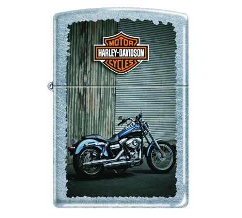 Зажигалка ZIPPO Harley-Davidson®, с покрытием Street Chrome™, латунь/сталь, серебристая, 38x13x57 мм