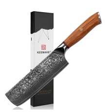Нож из дамасской стали для хлеба Keemake 8 Inch Bread Knife, черный