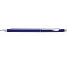 Шариковая ручка Cross Classic Century Translucent Blue Lacquer, цвет ярко-синий