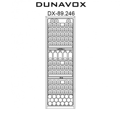Винный шкаф Dunavox DX-89.246TSS