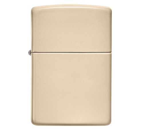 Зажигалка ZIPPO Classic с покрытием Flat Sand, латунь/сталь, бежевая, матовая, 38x13x57 мм