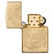 Зажигалка ZIPPO Classic с покрытием High Polish Brass, латунь/сталь, золотистая, 38x13x57 мм