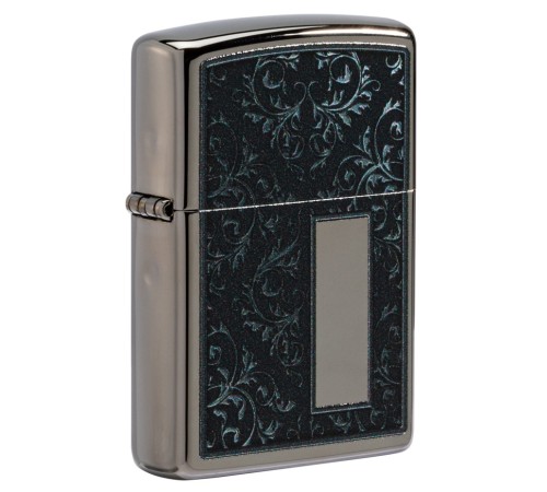 Зажигалка ZIPPO Лучшая цена 2022 с покрытием Black Ice®, латунь/сталь, чёрная, 38x13x57 мм