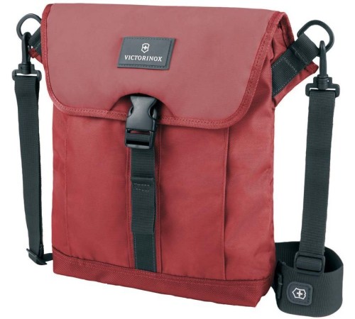 Сумка наплечная VICTORINOX Altmont™ 3.0 Flapover Bag, красная, нейлон Versatek™, 27x6x32 см, 5 л