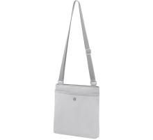 Сумка VICTORINOX Victoria Affinity, серебристая, нейлон/кожа/микрозамша, 25x4x27 см, 3 л