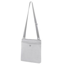 Сумка VICTORINOX Victoria Affinity, серебристая, нейлон/кожа/микрозамша, 25x4x27 см, 3 л