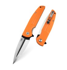 Нож Bestech Fin сталь 14C28N, рукоять G10 оранжевая