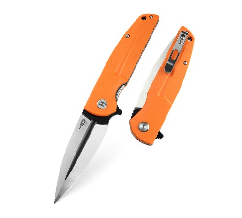 Нож Bestech Fin сталь 14C28N, рукоять G10 оранжевая
