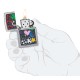 Зажигалка ZIPPO All Luck с покрытием Street Chrome, латунь/сталь, серебристая, 38x13x57 мм