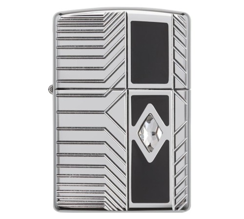 Зажигалка ZIPPO Armor® с покрытием High Polish Chrome, латунь/сталь, серебристая, 38x13x57 мм
