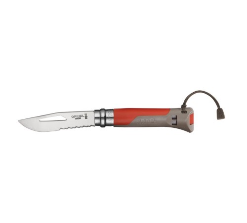 Нож Opinel №8 Outdoor Earth, красный, 001714