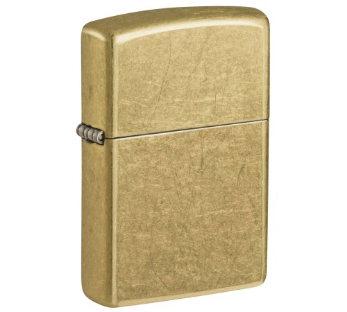 Зажигалка ZIPPO Classic с покрытием Street Brass, латунь/сталь, золотистая, 38x13x57 мм