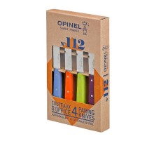 Набор ножей Opinel Set of 4 N°112 assorted sweet pop colours, нержавеющая сталь, (4 шт./уп.) 001381