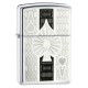 Зажигалка ZIPPO Ace с покрытием High Polish Chrome, латунь/сталь, серебристая, 38x13x57 мм