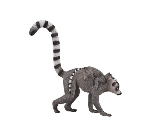 Фигурка KONIK Кошачий лемур с детенышем