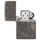 Зажигалка ZIPPO Armor® Wicca Design с покрытием Black Ice®, латунь/сталь, чёрная, 38x13x57 мм