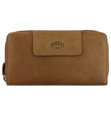 Кошелек KLONDIKE RUSH «Sheila», натуральная кожа в коньячном цвете, 19 х 11 х 4 см