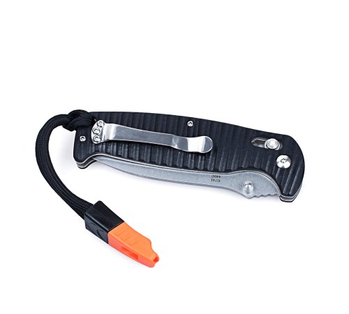 Нож Ganzo G7412P-WS черный, G7412P-BK-WS