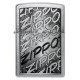 Зажигалка ZIPPO с покрытием Brushed Chrome, латунь/сталь, серебристая, 38x13x57 мм