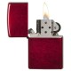 Зажигалка ZIPPO Classic с покрытием Candy Apple Red™, латунь/сталь, красная, глянцевая, 38x13x57 мм