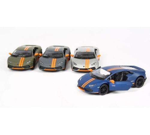 Машина Kinsmart 1:38 Lamborghini Huracan LP610-4 Avio Matte, инерция (1/12шт.) б/к