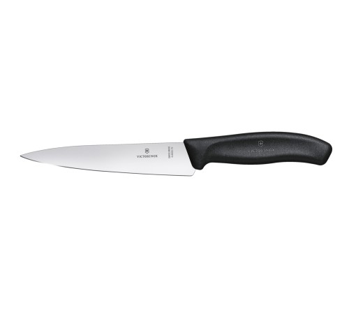 Набор из 11 кухонных ножей VICTORINOX, чёрная рукоять, в подставке из бука высотой 35,5 см