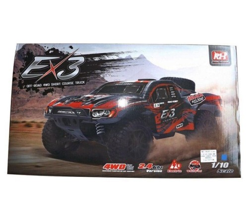 Радиоуправляемый шорт-корс Remo Hobby EX3 (красный) 4WD 2.4G 1/10 RTR