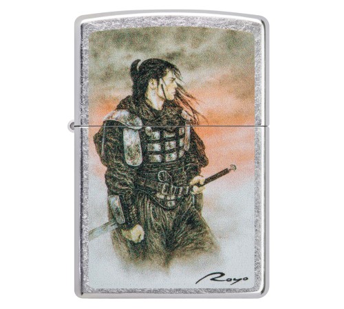 Зажигалка ZIPPO Luis Royo с покрытием Street Chrome, латунь/сталь, серебристая, 38x13x57 мм